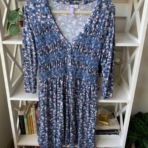 Cute Blue floral dress